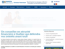 Tablet Screenshot of christianpainchaud.com